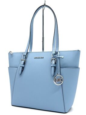 Michael Kors Jet Set Medium Pocket Tote Bag South Pacific Blue